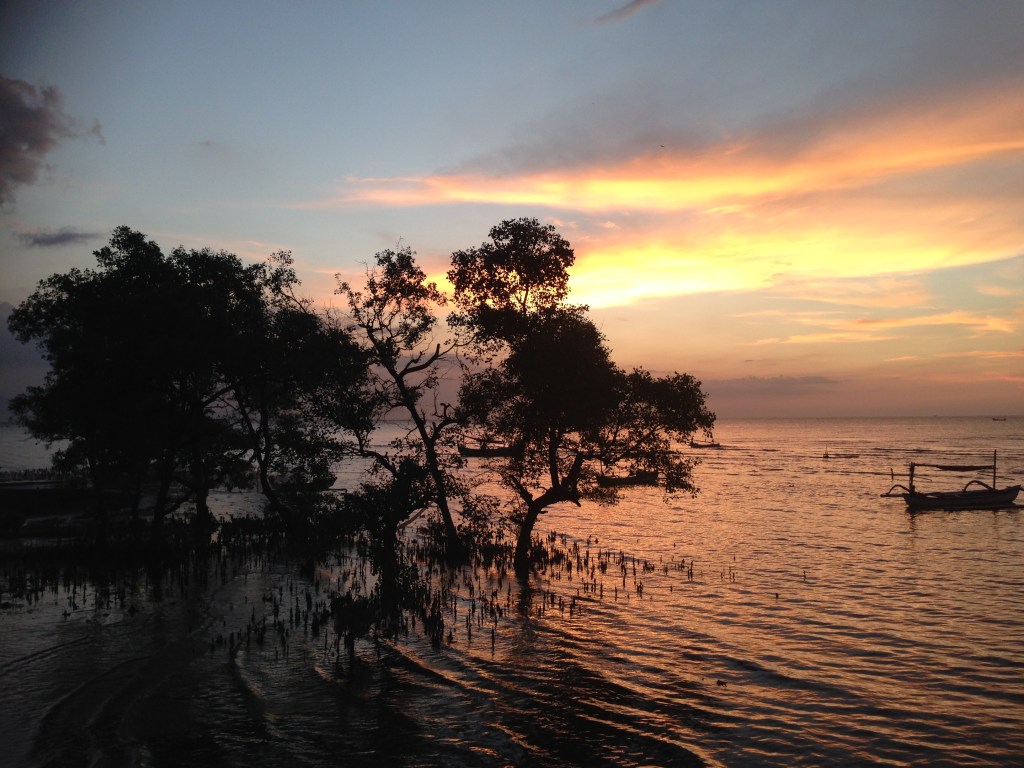 Sunset along java sea