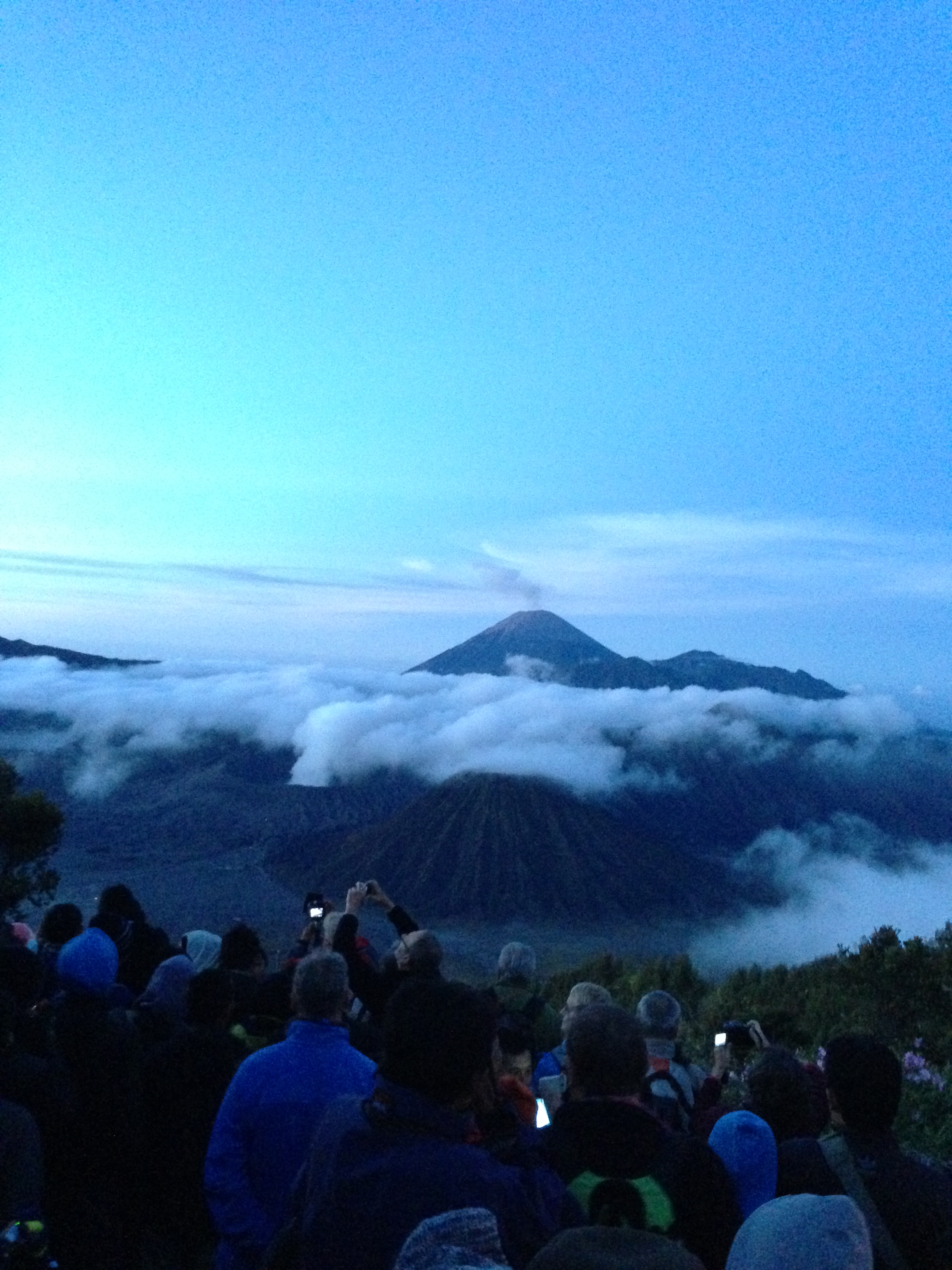 Mount batok (front) and mount semeru(back)